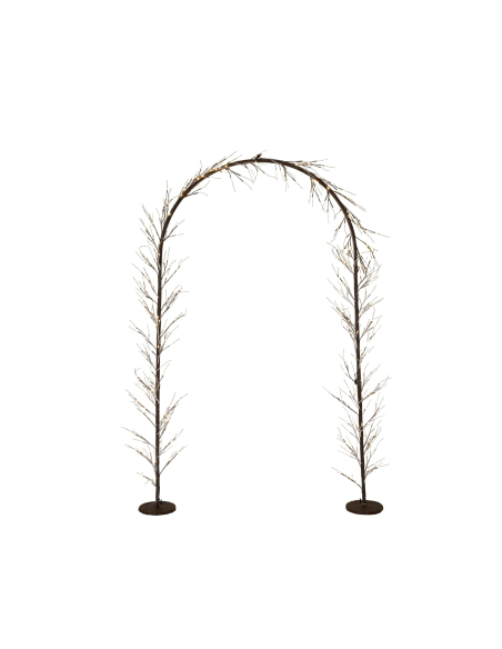 Arche Lumineuse LED Extérieure 230 cm – Décoration de Noël Blanc Chaud