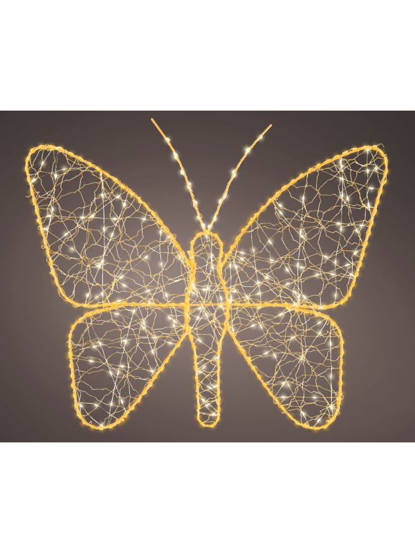 Papillon Lumineux LED Modulable Extérieur – 436 LED Blanc Chaud et Blanc Classique