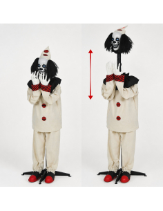 Automate clown effet sursaut 185 cm – animé son, lumière et mouvement 2