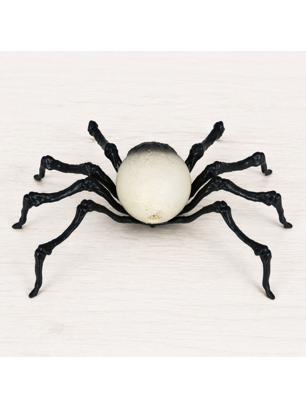Araignée Halloween œil géant (16 cm – décoration PVC réaliste)