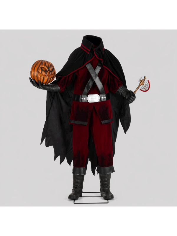 Automate Cavalier sans tête Halloween (taille humaine – son, lumière et mouvement)