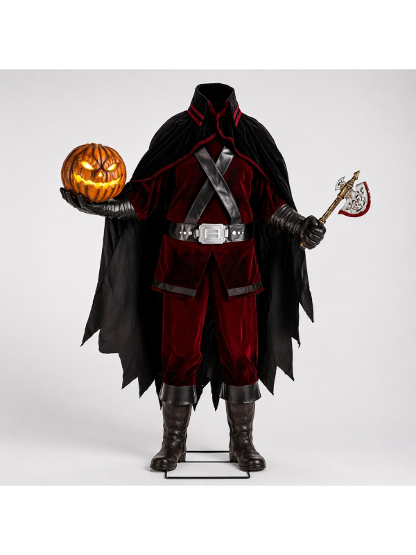 Automate Cavalier sans tête Halloween (taille humaine – son, lumière et mouvement)