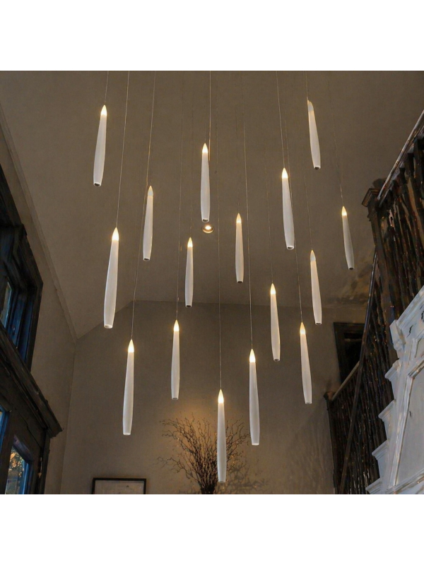 Bougies LED flottantes avec baguette magique –...