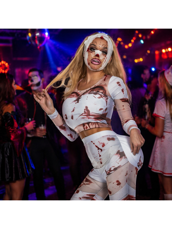 Déguisement Chirurgie Bâclée Femme – Costume sanglant Halloween