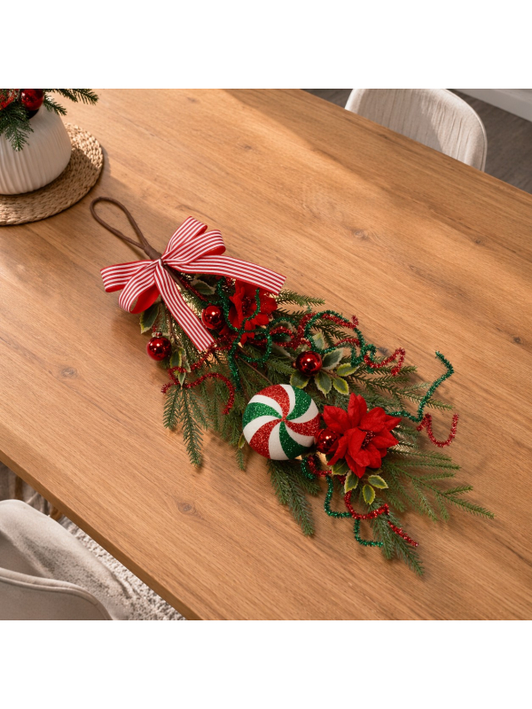 Décoration de Noël suspendue sucre d’orge : une touche gourmande et chaleureuse