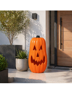 Citrouille Halloween LED 68 cm : une présence lumineuse qui transforme votre décor 2