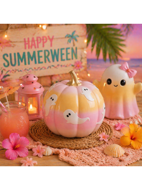 Citrouille Fantômes Summerween & Halloween (14.5 cm)