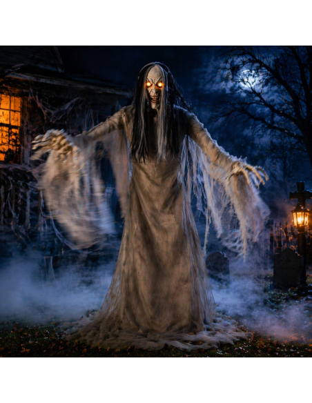 Automate Halloween animé : l'effrayante Banshée celtique de 2,15m