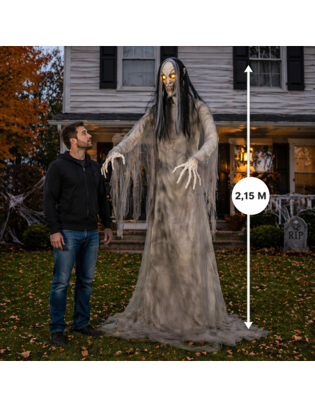 Automate Halloween animé : l'effrayante Banshée celtique de 2,15m