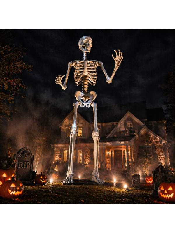 Décoration Géante Halloween : Squelette XXL de 3.35 mètres