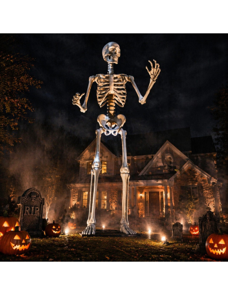 Décoration Géante Halloween : Squelette XXL de 3.35 mètres