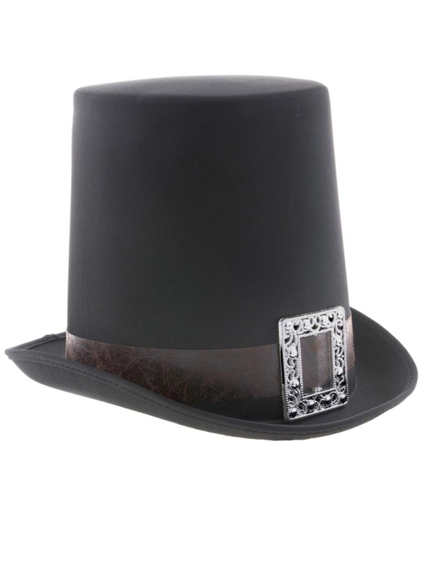 Chapeau Pèlerin Puritain Noir Adulte – Déguisement Sorcière de Salem Halloween