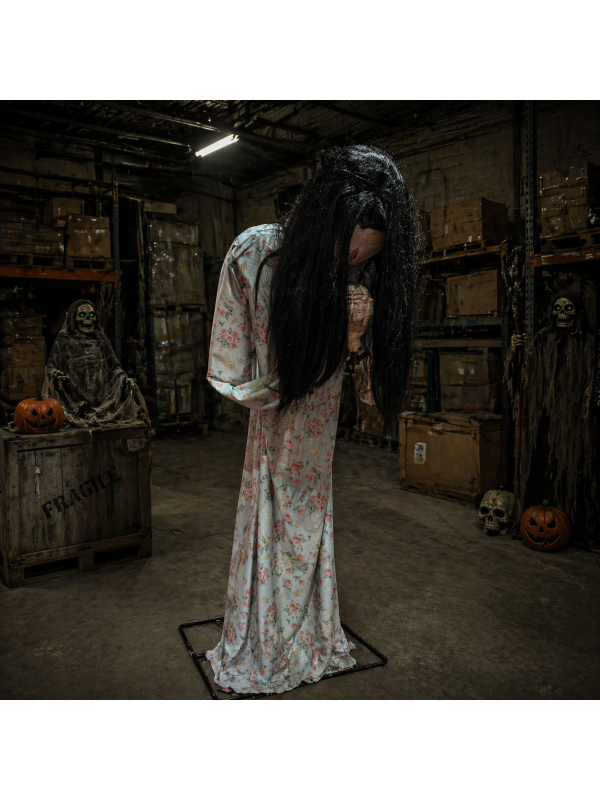 Automate Halloween Fille Zombie Dévoreuse 200 cm – Sursaut, Son et Lumière