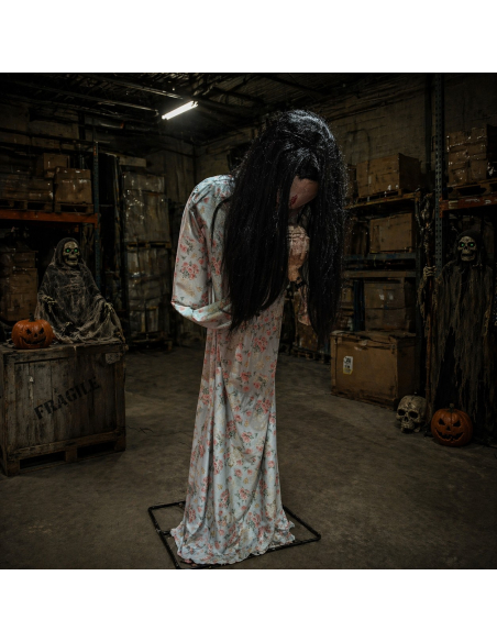 Automate Halloween Fille Zombie Dévoreuse 200 cm – Sursaut, Son et Lumière