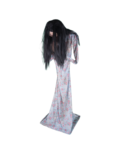 Automate Halloween Fille Zombie Dévoreuse 200 cm – Sursaut, Son et Lumière