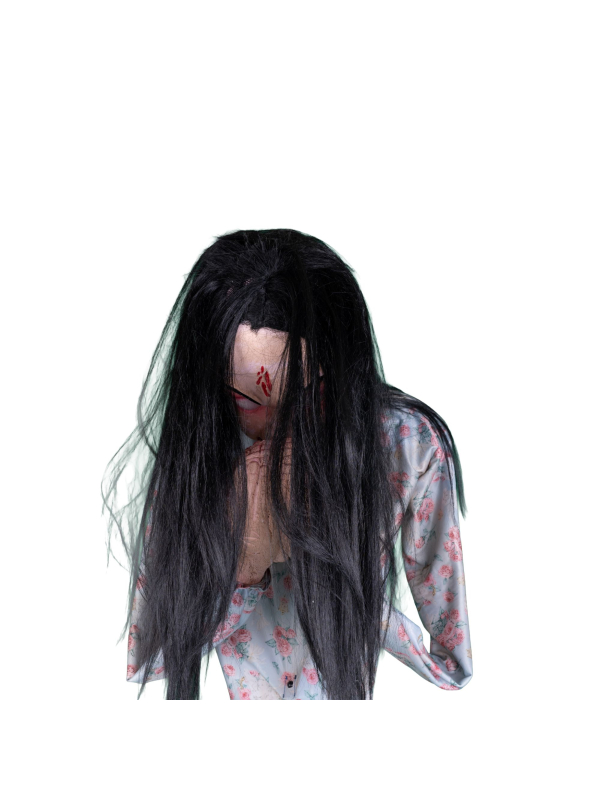 Automate Halloween Fille Zombie Dévoreuse 200 cm – Sursaut, Son et Lumière