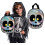 Sac à bonbons Halloween crâne brillant pour enfant