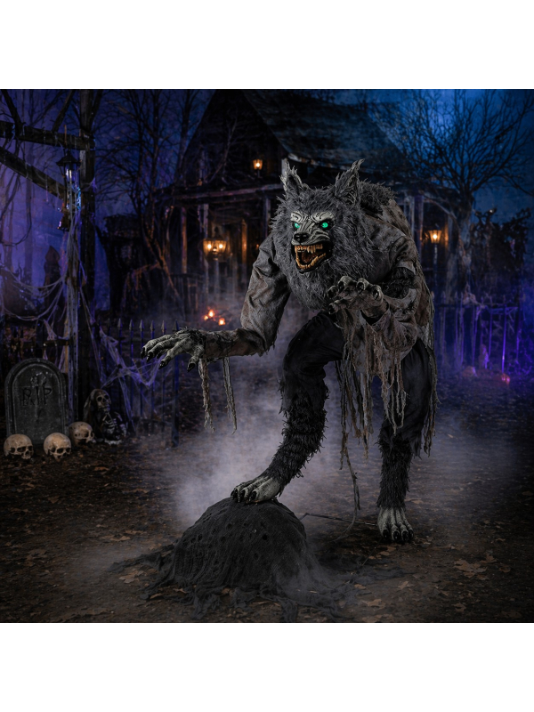 Automate effrayant Loup Garou animé Halloween