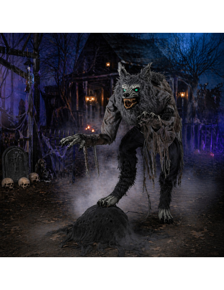 Automate effrayant Loup Garou animé Halloween