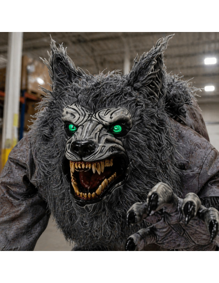 Automate effrayant Loup Garou animé Halloween