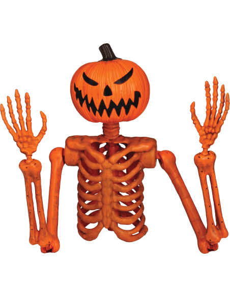 Squelette Citrouille Surgissant de la Tombe – Décoration Halloween Effrayante 122 cm