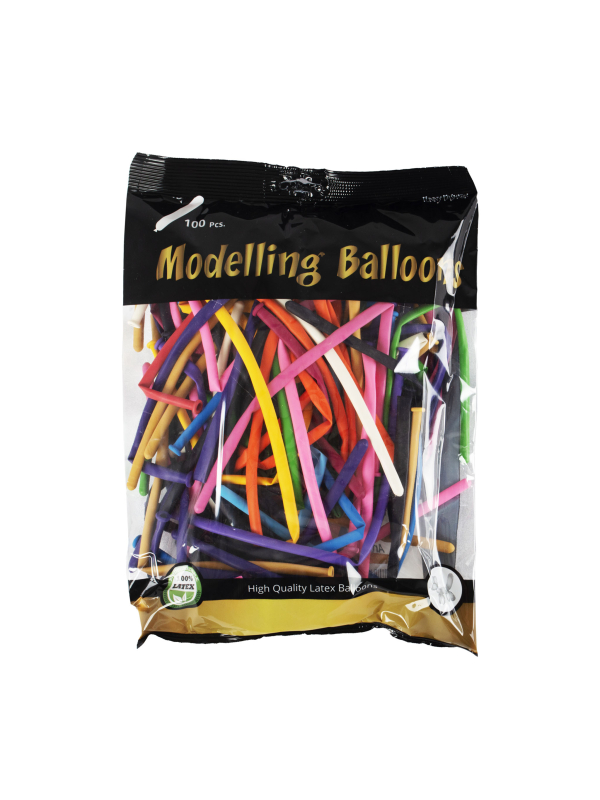 100 Ballons à Modeler Multicolores – Ballons...