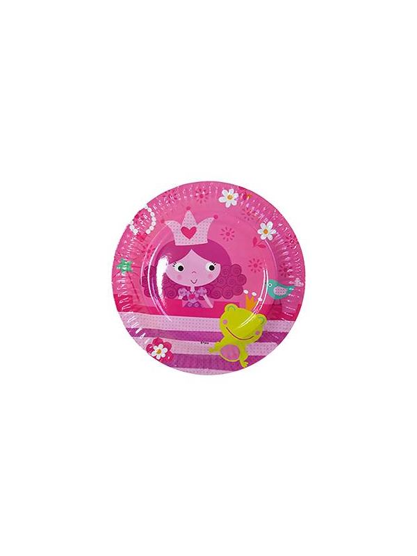 Assiettes Anniversaire Princesse Rose (Lot de 6)