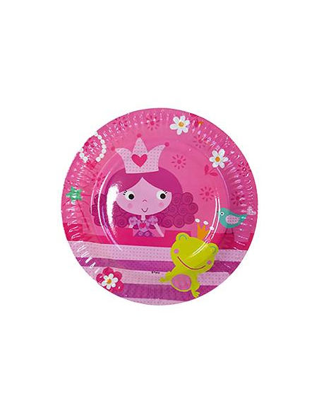 Assiettes Anniversaire Princesse Rose (Lot de 6)