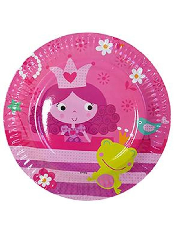 Assiettes Anniversaire Princesse Rose (Lot de 6)
