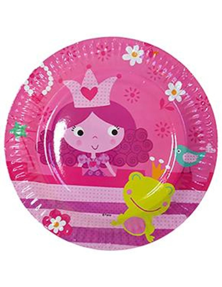 Assiettes Anniversaire Princesse Rose (Lot de 6)
