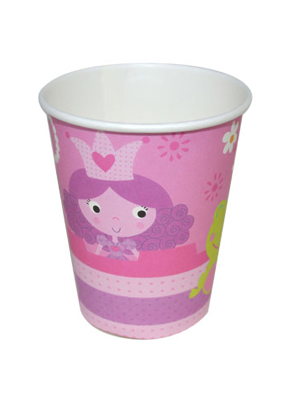 Gobelets Princesse Roses “Princess in Love” – Lot de 6 – Vaisselle Anniversaire Enfan