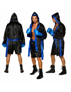 Déguisement boxeur homme avec gants – Costume combat prêt à monter sur le ring