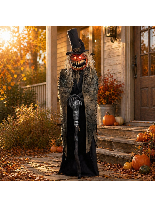 Automate Halloween Géant Gardien des Citrouilles 213 cm Animé