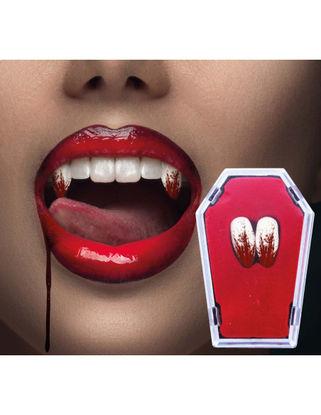 Crocs de Vampire Ensanglantés avec Thermoplastique – Dents Halloween Effet Sanglant