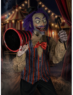 Automate Rabatteur de Cirque Animé 225 cm – Speakin’ Spencer Animatronique Halloween 2
