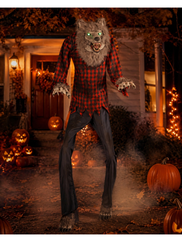 Automate Halloween Loup-Garou de 2m : Un Monstre Terrifiant