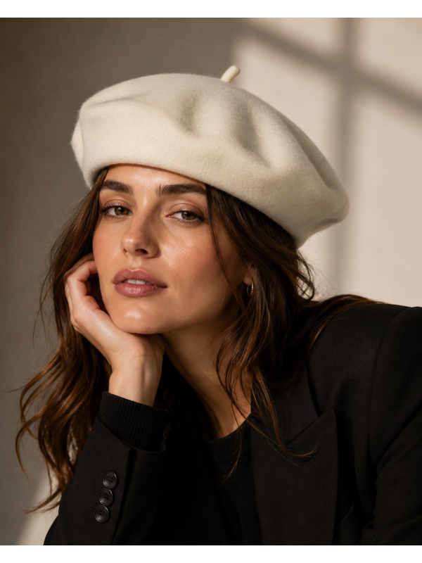 béret beige mixte adulte