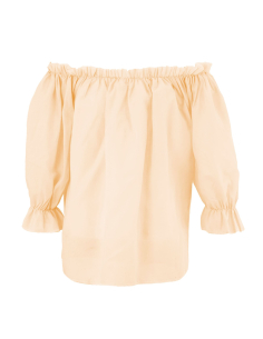 Blouse beige femme – Haut polyvalent médiéval, pirate, cowgirl ou bohème 2