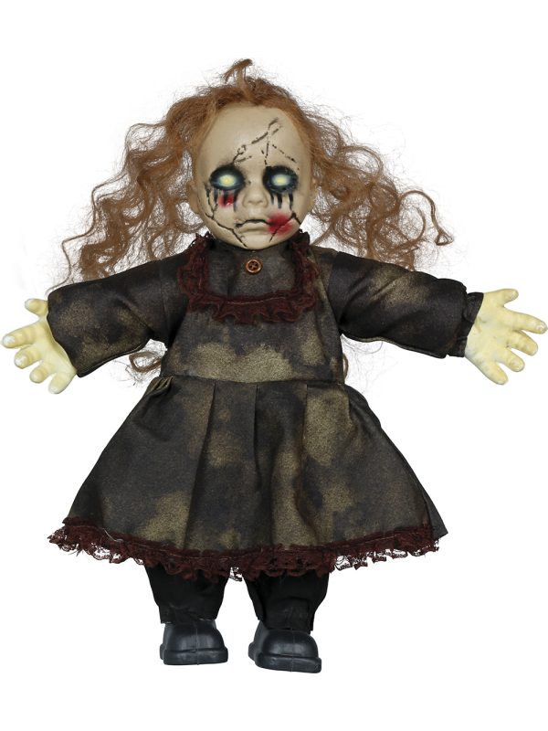 Poupée terrifiante hantée en tissu Halloween (35 cm)