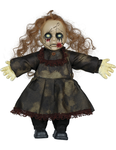 Poupée terrifiante hantée en tissu Halloween (35 cm)
