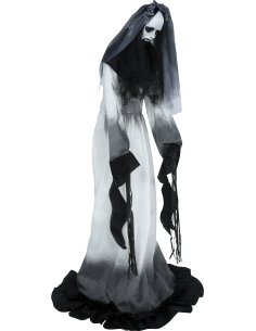 Automate Halloween mariée possédée avec son et lumière (170 cm) 2