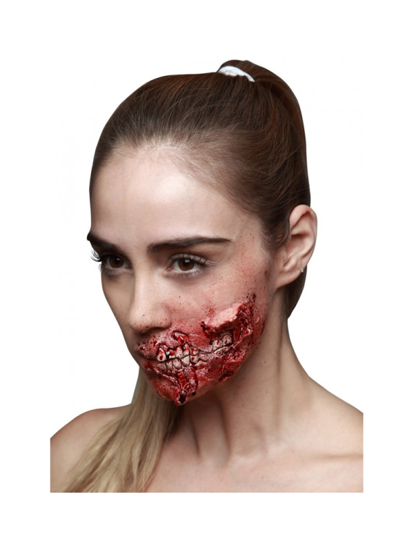 Fausse blessure dents apparentes Ghoulish Productions – Prothèse latex Halloween