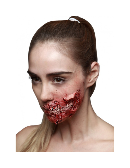 Fausse blessure dents apparentes Ghoulish Productions – Prothèse latex Halloween