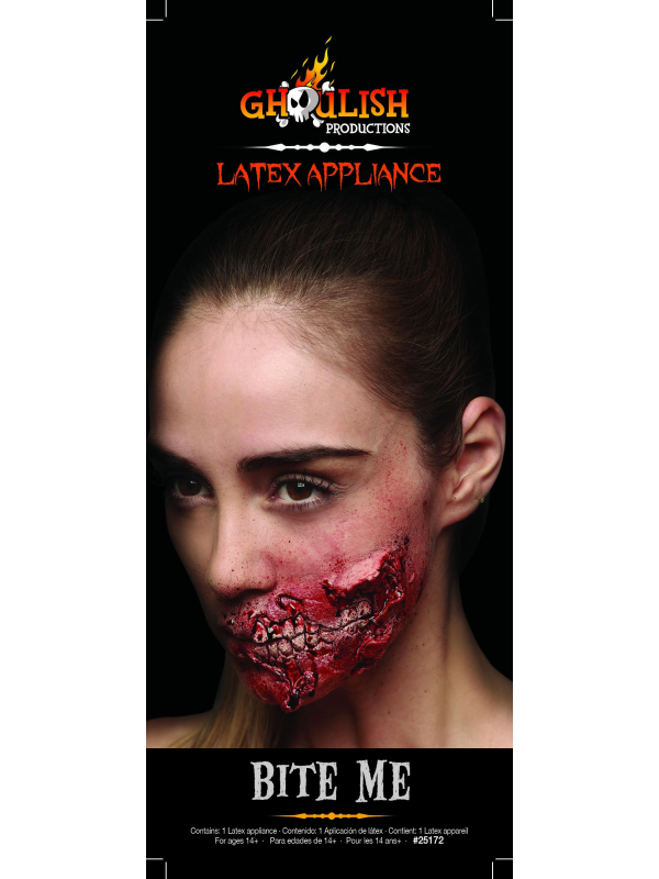 Fausse blessure dents apparentes Ghoulish Productions – Prothèse latex Halloween