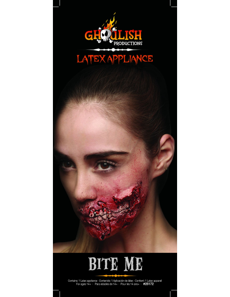 Fausse blessure dents apparentes Ghoulish Productions – Prothèse latex Halloween