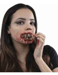 Prothèse latex Dents de l’Horreur Ghoulish Productions – Bouche monstrueuse Halloween 2