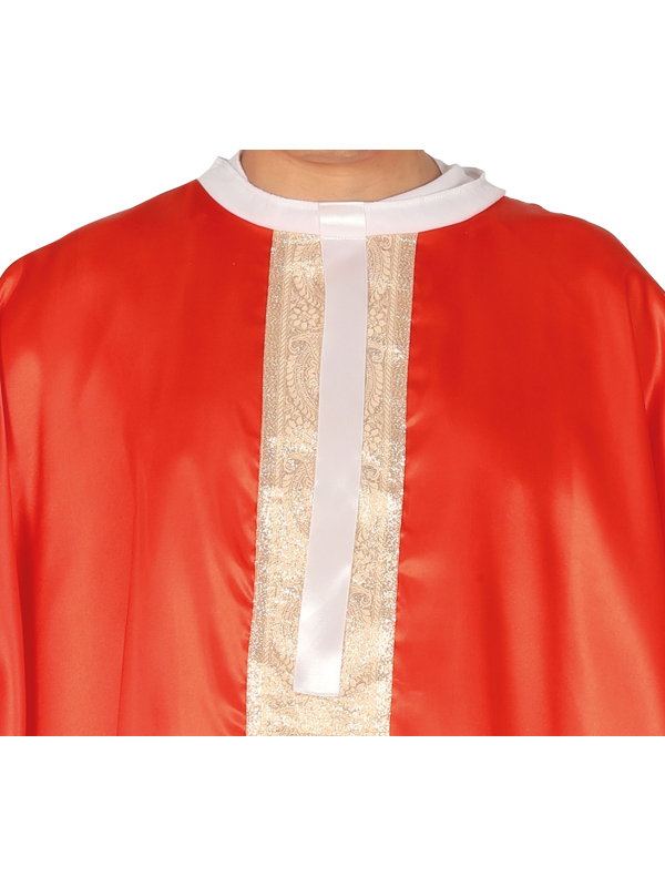 Déguisement de Pape adulte – Costume humoristique avec mitre, tunique et cape rouge