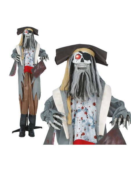 Automate pirate maudit Halloween son, lumière et mouvement (180 cm)