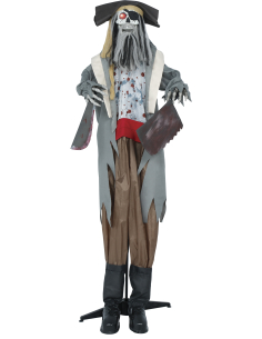 Automate pirate maudit Halloween son, lumière et mouvement (180 cm) 2