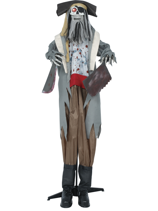 Automate pirate maudit Halloween son, lumière et mouvement (180 cm)